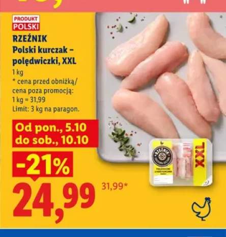 Polski kurczak - polędwiczki XXL Rzeźnik