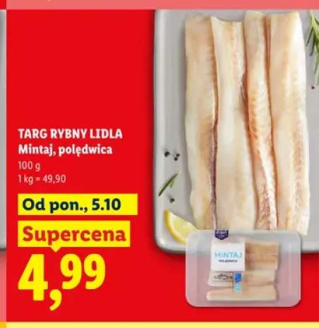 Mintaj polędwica Targ Rybny Lidla