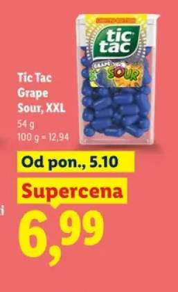 Drażetki Tic Tac Grape Sour XXL