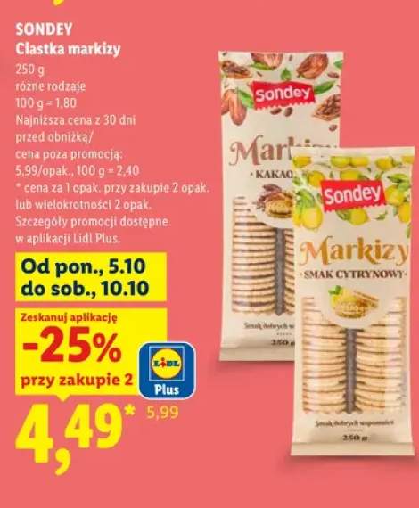 Ciastka markizy Sondey