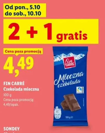Czekolada mleczna Fin Carré
