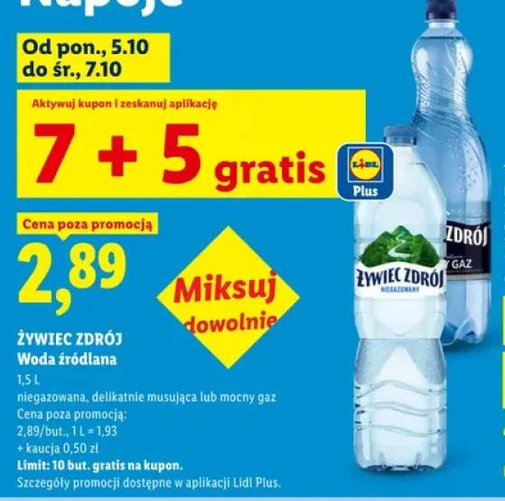 Woda źródlana niegazowana Żywiec Zdrój +2 warianty