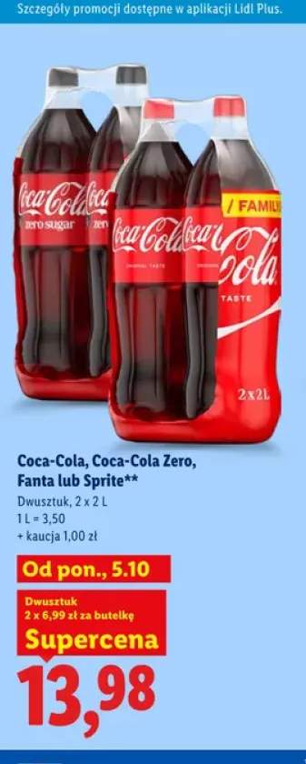 Napój gazowany Coca-Cola 2-pak +3 warianty