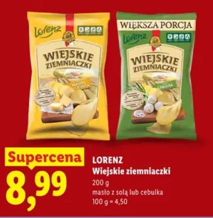 Wiejskie Ziemniaczki masło z solą Lorenz +1 wariant