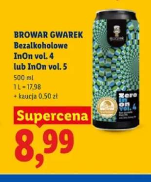 Piwo bezalkoholowe Browar Gwarek InOn vol. 4 +1 wariant