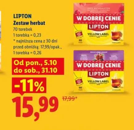 Zestaw herbat Lipton
