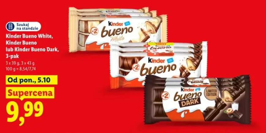 Kinder Bueno White 3-pak +2 warianty