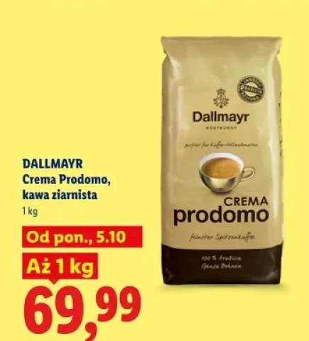 Kawa ziarnista Crema Prodomo Dallmayr