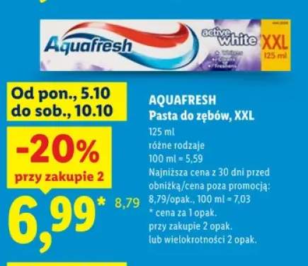 Pasta do zębów XXL Aquafresh