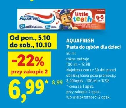 Pasta do zębów dla dzieci Aquafresh