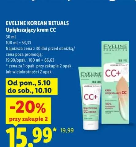 Upiększający krem CC Eveline Korean Rituals