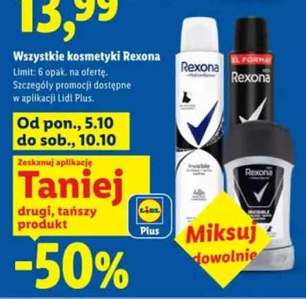 Kosmetyki Rexona +4 warianty