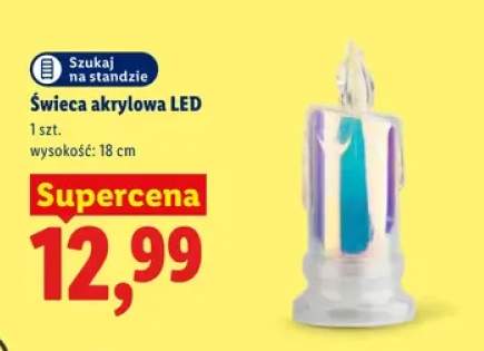 Świeca akrylowa LED