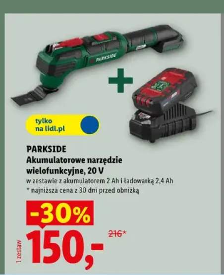 Akumulatorowe narzędzie wielofunkcyjne Parkside