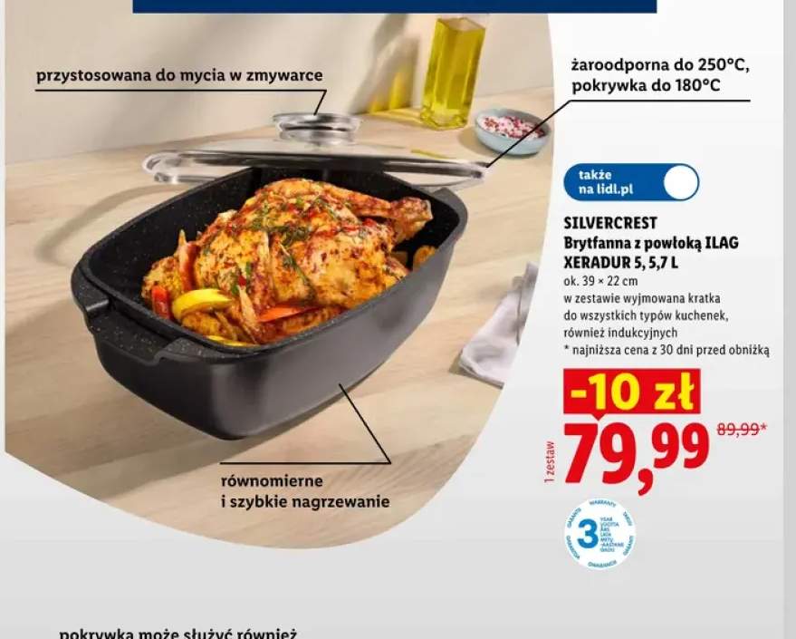 Brytfanna z powłoką Ilag Xeradur 5 5,7 l Silvercrest