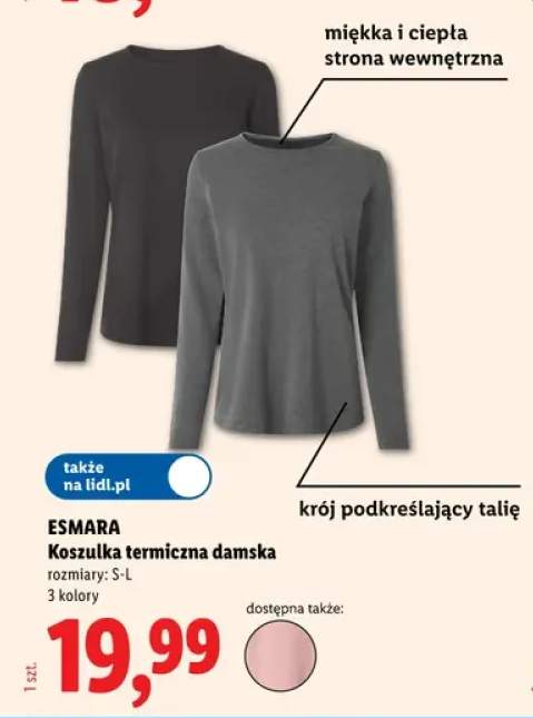 Koszulka termiczna damska Esmara