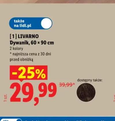 Dywanik 60x90 cm Livarno