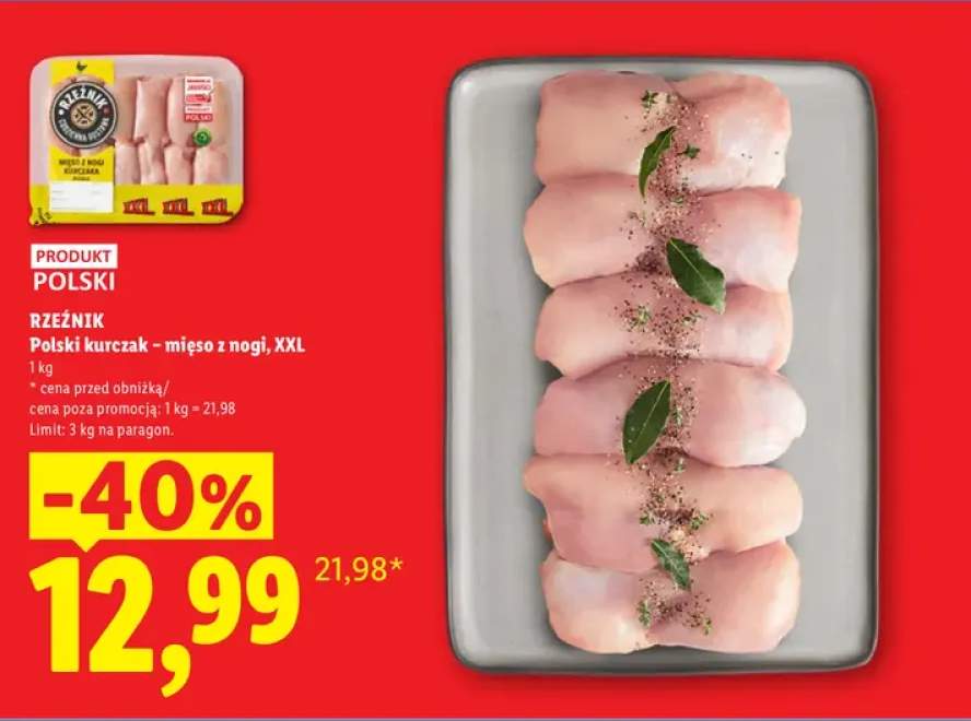 Polski kurczak - mięso z nogi XXL Rzeźnik
