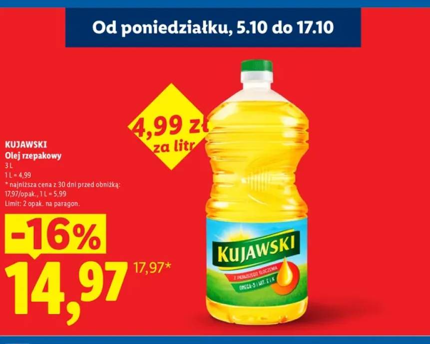 Olej rzepakowy Kujawski