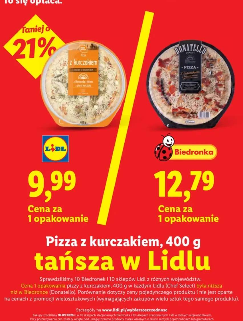 Pizza z kurczakiem Chef Select