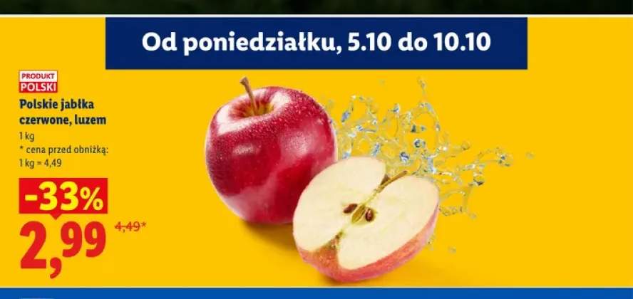 Polskie jabłka czerwone