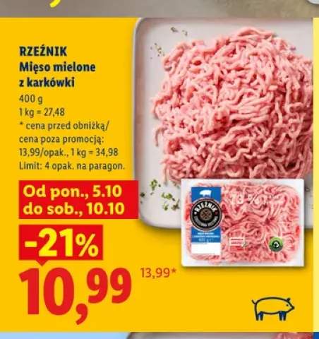 Mięso mielone z karkówki Rzeźnik