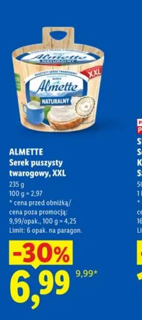 Serek puszysty twarogowy XXL Almette