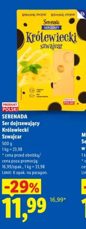 Ser dojrzewający Królewiecki Szwajcar Serenada