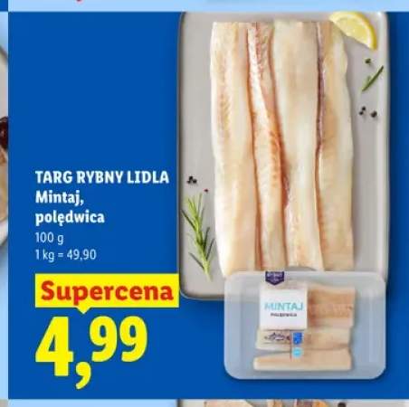 Mintaj polędwica Targ Rybny Lidla