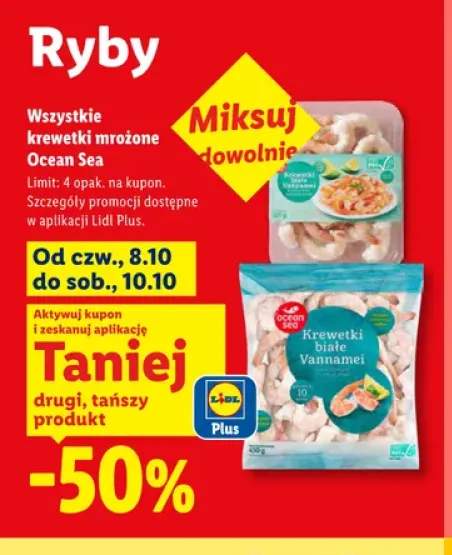 Krewetki mrożone Ocean Sea +1 wariant