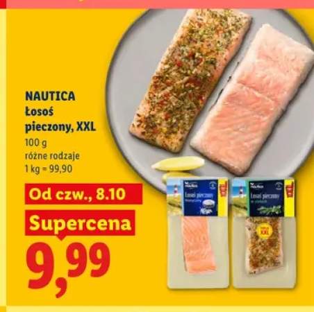 Łosoś pieczony XXL klasyczny Nautica +1 wariant