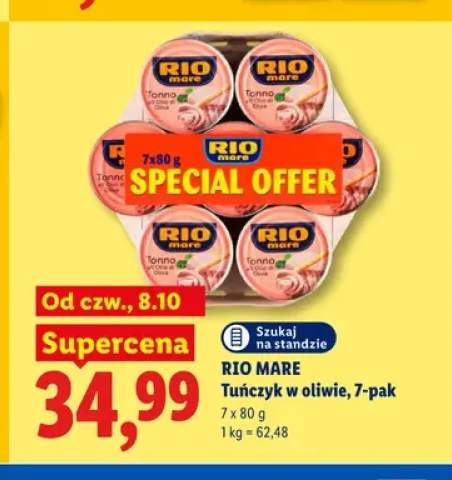Tuńczyk w oliwie Rio Mare 7-pak