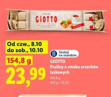 Praliny o smaku orzechów laskowych Giotto
