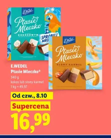 Ptasie Mleczko kokos E.Wedel +1 wariant