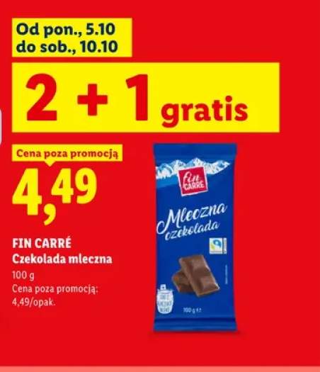 Czekolada mleczna Fin Carré