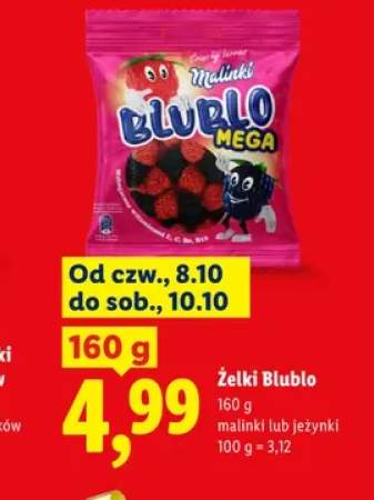 Żelki Blublo malinki +1 wariant
