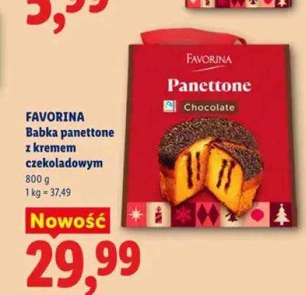 Babka panettone z kremem czekoladowym Favorina