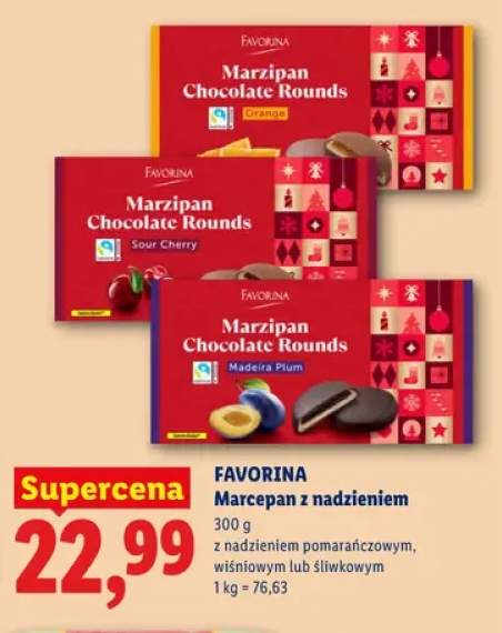 Marcepan z nadzieniem pomarańczowym Favorina +2 warianty