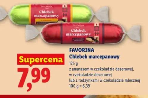 Chlebek marcepanowy z ananasem w czekoladzie deserowej Favorina +2 warianty