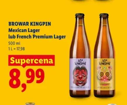 Piwo Browar Kingpin French Premium Lager +1 wariant
