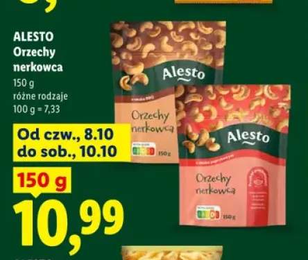 Orzechy nerkowca o smaku BBQ Alesto +1 wariant
