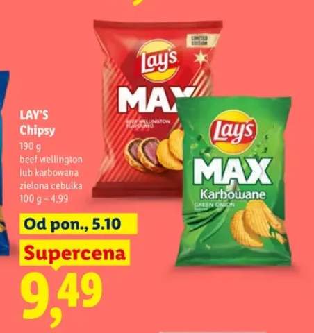 Chipsy beef wellington Lay's +1 wariant