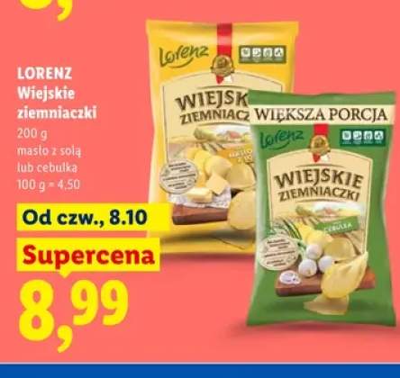 Wiejskie ziemniaczki masło z solą Lorenz +1 wariant