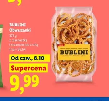 Obwarzanki z czarnuszką i sezamem Bublini +1 wariant