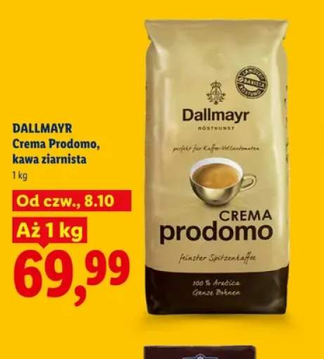 Kawa ziarnista Crema Prodomo Dallmayr