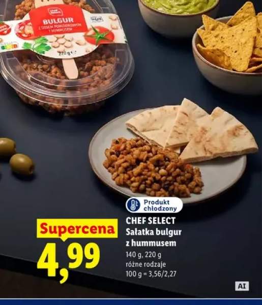Sałatka bulgur z hummusem Chef Select