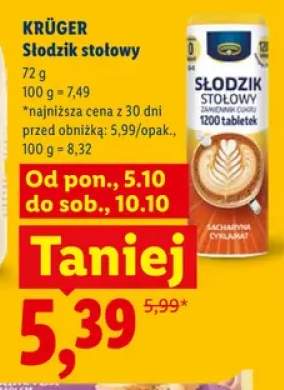 Słodzik stołowy Krüger