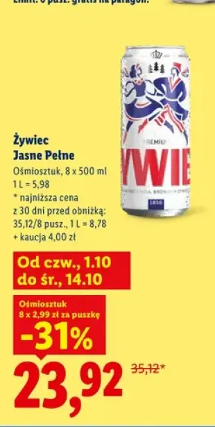 Piwo Żywiec 8-pak 500 ml