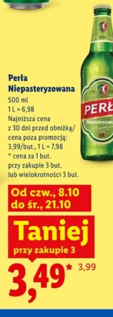 Piwo Perła Niepasteryzowana