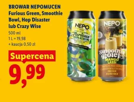 Piwo Browar Nepomucen Furious Green +3 warianty